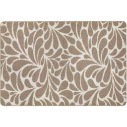 My Mat Ivory and Mink Sculptured Patterned Rain Drop Non Slip Mat 100 x 150cm - Size: 100 x 150 x 2cm - Brown - Wilko