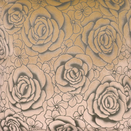 Intimates Flock Rose Latte Filled Cushion 43 x 43cm 2 Pack - Brown - Wilko - thumbnail 3