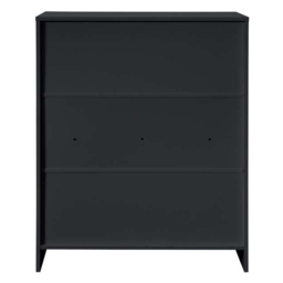 Oslo 4 Drawer Black Chest of Drawers - Birlea - Wilko - thumbnail 5