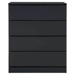 Oslo 4 Drawer Black Chest of Drawers - Birlea - Wilko - thumbnail 4