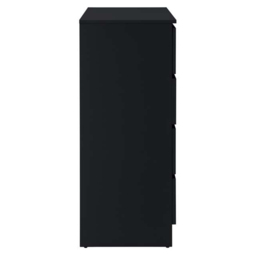 Oslo 4 Drawer Black Chest of Drawers - Birlea - Wilko - thumbnail 7