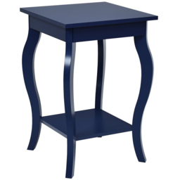 Costway Blue Curved Legs Accent End Table - Size: 2 Shelf - Wilko - thumbnail 3