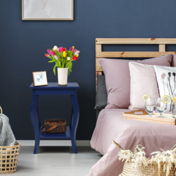 Costway Blue Curved Legs Accent End Table - Size: 2 Shelf - Wilko - thumbnail 5