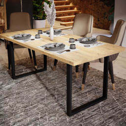 Florence 4 Seater Dining Table Bartex Oak - Wood - Furniture to Go - Wilko - thumbnail 1