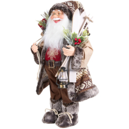Chalet Standing Santa 60cm - Multicolour - Santa's Chalet - Wilko - thumbnail 3