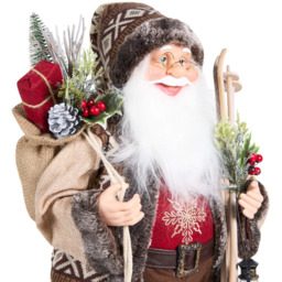 Chalet Standing Santa 60cm - Multicolour - Santa's Chalet - Wilko - thumbnail 5