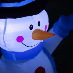 Marco Paul Red LED Inflatable Snowman Christmas Decoration 4ft - Size: 120 x 30 x 30cm - Wilko - thumbnail 5