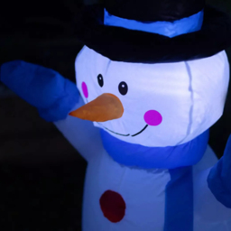 Marco Paul Red LED Inflatable Snowman Christmas Decoration 4ft - Size: 120 x 30 x 30cm - Wilko - thumbnail 4