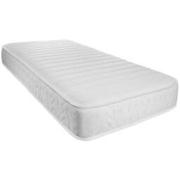 Starlight Beds Single White Straight Line Hybrid Memory Foam Spring Mattress - Wilko