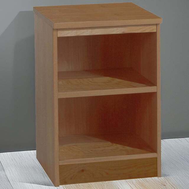 R White Cabinets 2 Shelf Brown Desk Height Bookcase - Size: 72.8 x 47.9 x 54cm - Wilko - image 1