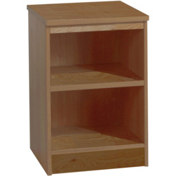 R White Cabinets 2 Shelf Brown Desk Height Bookcase - Size: 72.8 x 47.9 x 54cm - Wilko - thumbnail 3