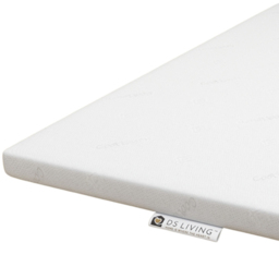 DS Living Luxery Small Double Memory Foam Mattress Topper - White - Wilko - thumbnail 3