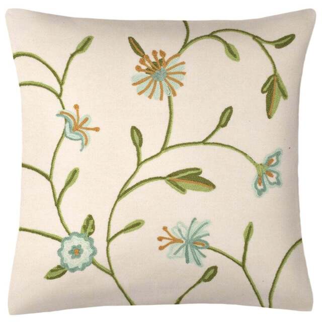 Velosso Anthea Duck Egg Filled Small Cushion 43 x 43cm 2 Pack - Blue - Wilko - image 1