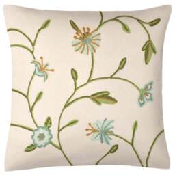 Velosso Anthea Duck Egg Filled Small Cushion 43 x 43cm 2 Pack - Blue - Wilko