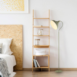 Lighting Collection Luna Linen Natural Tapered Shade - Size: 166 x 31 x 41cm - Green - Wilko - thumbnail 3
