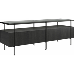 Dorel Wainwright Black Oak TV Stand - Size: 49 x 138 x 39cm - Wilko - thumbnail 6