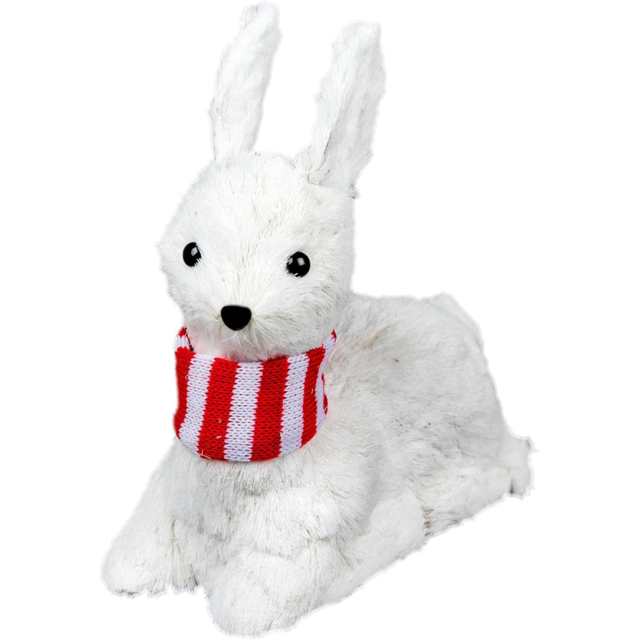 Shatchi Snow Lying Deer Figurine - White - Wilko - image 1