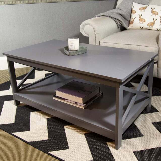 Charles Bentley Tetbury Grey Console Table - Size: 100 x 30 x 80cm - Wilko - image 1