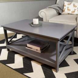 Charles Bentley Tetbury Grey Console Table - Size: 100 x 30 x 80cm - Wilko - thumbnail 1