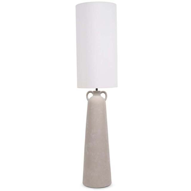 ValueLights Grayson Natural Ceramic Urn Style Midi LED Floor Lamp - Size: 12.3 x 27 x 27cm - Cream - Wilko - image 1