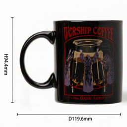 Steve Rhodes Worship Coffee Vanilla Espresso Scented Candle with Black Mug - Size: 12 x 11.5 x 11.5cm - Wilko - thumbnail 7