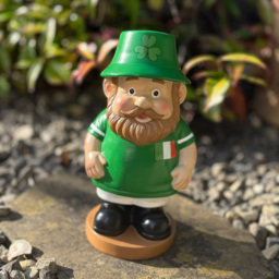 Homark Ireland Garden Gnome - Size: 24 x 12.7 x 10.7cm - Green - Wilko - thumbnail 3