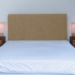 Bedmaster Valencia Double Cream Linen Plain Headboard - Wilko