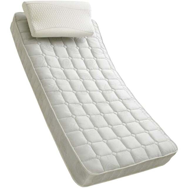 Sareer Matrah Small Double Coil Sprung Mattress - White - Wilko - image 1