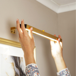 ValueLights Ryle Gold Rechargeable Easy Fit Wall Light - Size: 4 x 40 x 2cm - Wilko - thumbnail 5