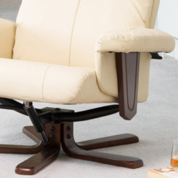 Artemis Home Woodacre Cream Swivel Recliner Chair with Footstool - Size: Single - Wilko - thumbnail 3