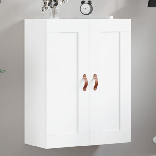 vidaXL 2 Door White Wall Mounted Cabinet - Size: 90 x 69.5 x 34cm - Wilko - image 1