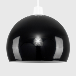 ValueLights Mini Arco Gloss Black Metal Pendant Shade - Size: 14.7 x 20 x 20cm - Wilko - thumbnail 4