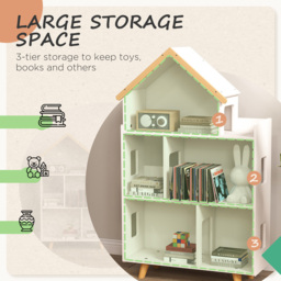 Tommy Toys 5 Shelf White Toy Storage and Bookshelf - Wilko - thumbnail 6