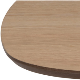 Florence Caracas Oak and Matt Black Square Coffee Table - Size: 40 x 90 x 90cm - Multi - Furniture To Go - Wilko - thumbnail 6