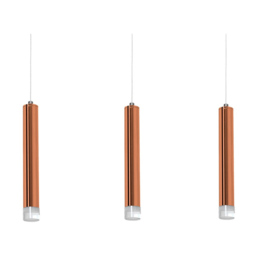 Milagro Copper LED Pendant Lamp 230V - Size: 10 x 45 x 100cm - Metalic - Wilko - thumbnail 3