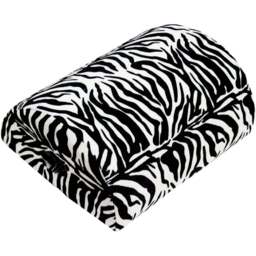 Aidapt Zebra Print Memory Foam 4 In 1 Pillow - Size: 285 x 140 x 370cm - Black - Wilko - thumbnail 1