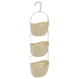 Premier Housewares 3 Tier Cream Shower Caddy - Size: 23 x 17 x 83cm - Wilko - thumbnail 3