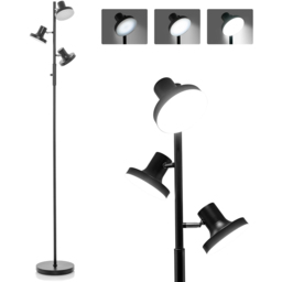 Costway 3 Way Adjustable LED Light Freestanding Tree Lamp - Size: 62 x 36 x 27cm - Black - Wilko - thumbnail 4