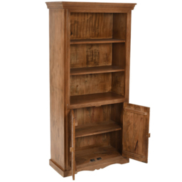 Brooklyn Adair 2 Door 3 Shelf Mango Wood Bookcase - Brown - Wilko - thumbnail 5