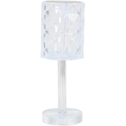 Crystal Effect Rechargeable Touch Lamp - Wilko - thumbnail 6