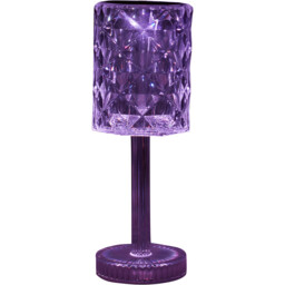 Crystal Effect Rechargeable Touch Lamp - Wilko - thumbnail 4