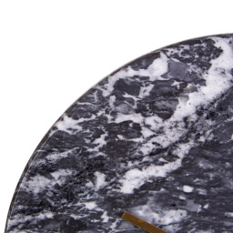 Premier Housewares Lamonte Black Marble Round Wall Clock 30cm - Size: 30 x 3 x 30cm - Wilko - thumbnail 4
