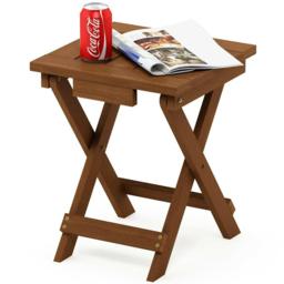 Walplus Tioman Natural Hardwood Adirondack Folding Table - Size: 34.8 x 42.67 x 35.81cm - Brown - Wilko - thumbnail 5
