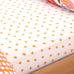 Lottie Floral Bedding SetOrangeDouble - Wilko - thumbnail 4