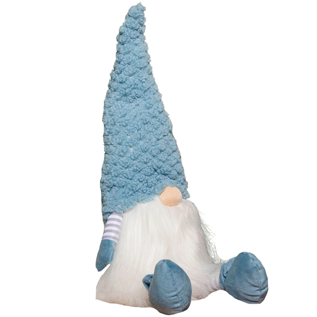 Samuel Alexander Blue Knitted Hat Sitting Gonk 53cm - Size: 53 x 15 x 15cm - Wilko - image 1