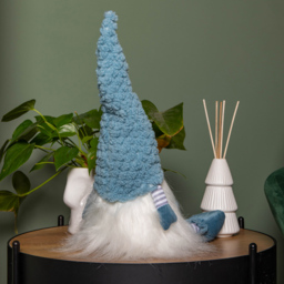 Samuel Alexander Blue Knitted Hat Sitting Gonk 53cm - Size: 53 x 15 x 15cm - Wilko - thumbnail 4