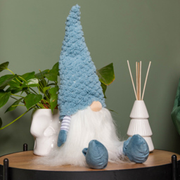 Samuel Alexander Blue Knitted Hat Sitting Gonk 53cm - Size: 53 x 15 x 15cm - Wilko - thumbnail 3