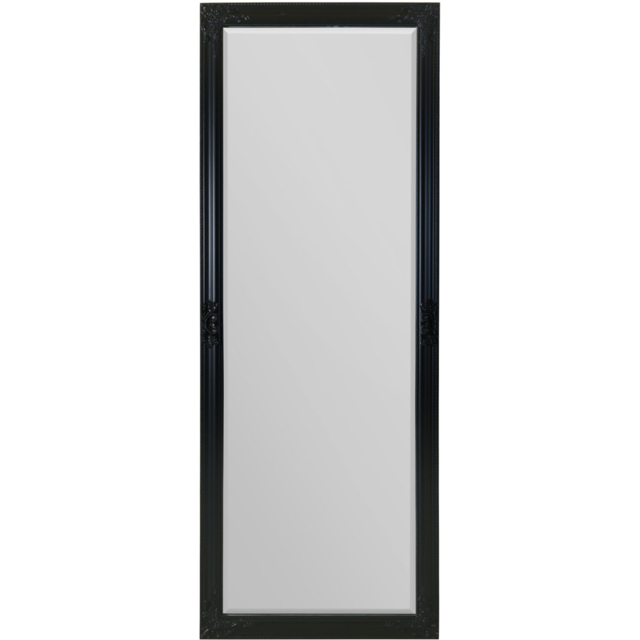 MirrorOutlet Caspian Black Wall Mirror 180 x 70cm - Wilko - image 1