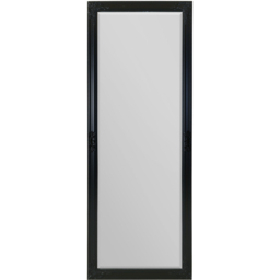 MirrorOutlet Caspian Black Wall Mirror 180 x 70cm - Wilko - thumbnail 1