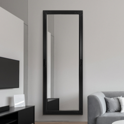 MirrorOutlet Caspian Black Wall Mirror 180 x 70cm - Wilko - thumbnail 6